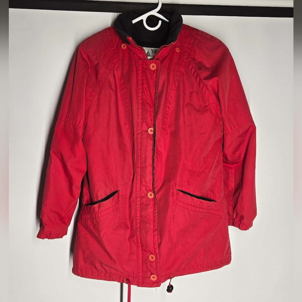 London Fog Red Bomber Jacket